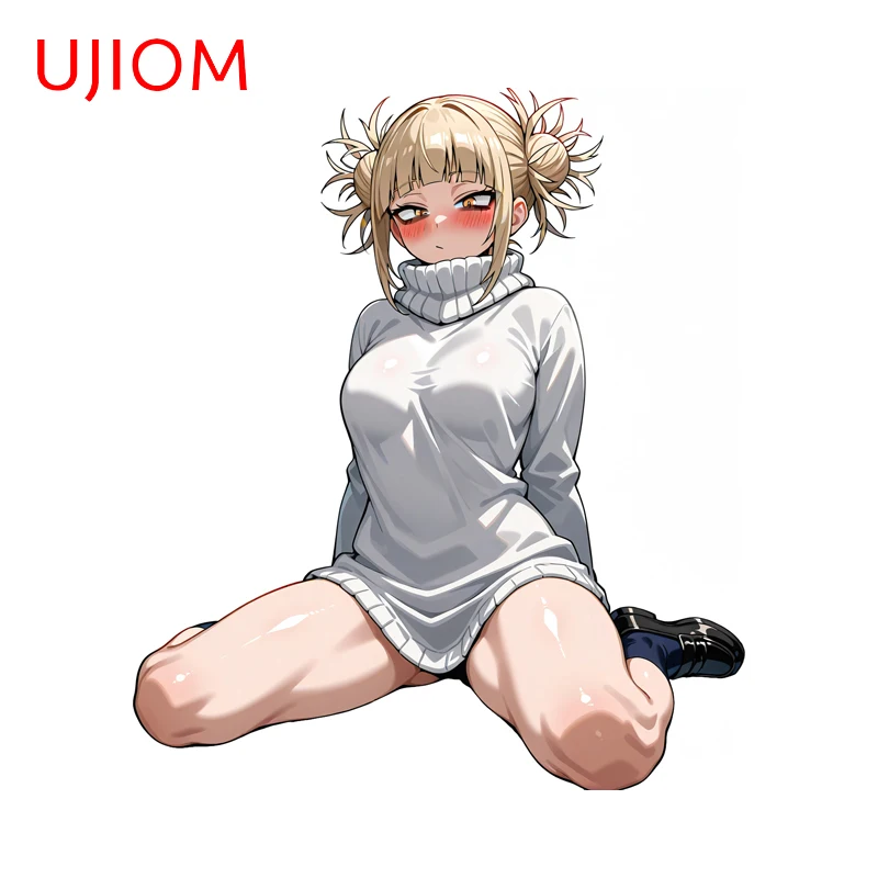 UJIOM suéter Toga Himiko pegatinas de pared seductoras hasta el muslo interesantes fondos de pantalla de Anime vinilo artístico accesorios de baño DIY