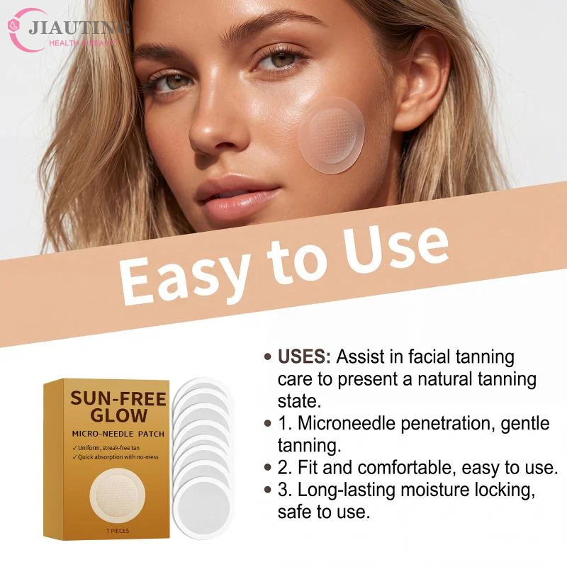 Natural Long Lasting Tanning Stickers 7/10Pcs Micro-Needle Sunless Bronzing Patches for Photo Shoot Prep