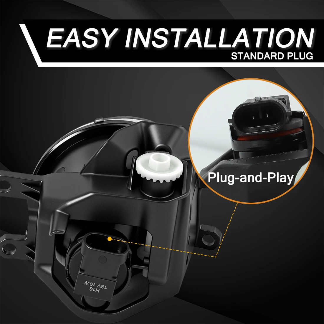 Front Fog Lamps For Toyota Auris 2014 2015 Halogen LED Car Fog Lights Assembly with Harness Driving Lights Car Accessories 12V view 5