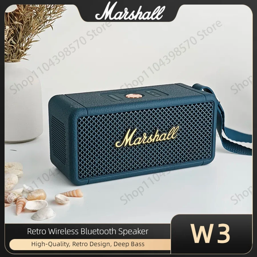 Marshall Middleton W3 haut-parleurs BT portables extérieur Bluetooth 5.3 Mini haut-parleur sans fil stéréo lecteur de musique boîte de son Hifi Marshall Middleton W3 haut-parleurs BT portables extérieur Bluetooth 5.3 Mini haut-parleur sans fil stéréo lecteur de musique boîte de son Hifi