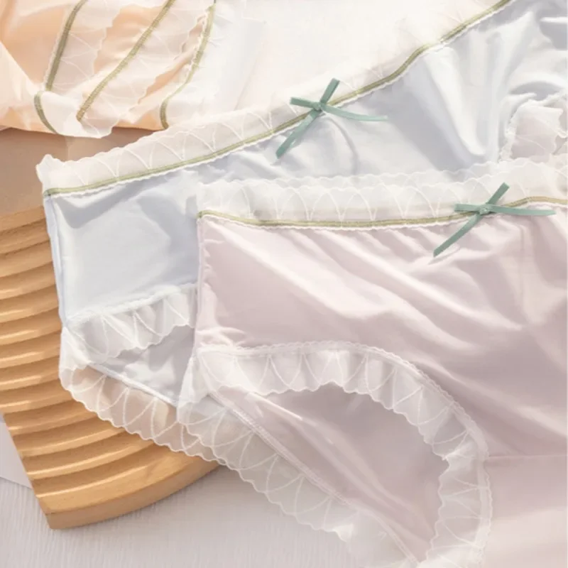 Антибактериальные трусики для детей 7 лет, нижнее белье для маленьких детей, 6 шт., однотонные тонкие дышащие трусы для девочек-подростков, кружевные повседневные трусики для девочек-подростков, мягкие детские мягкие
