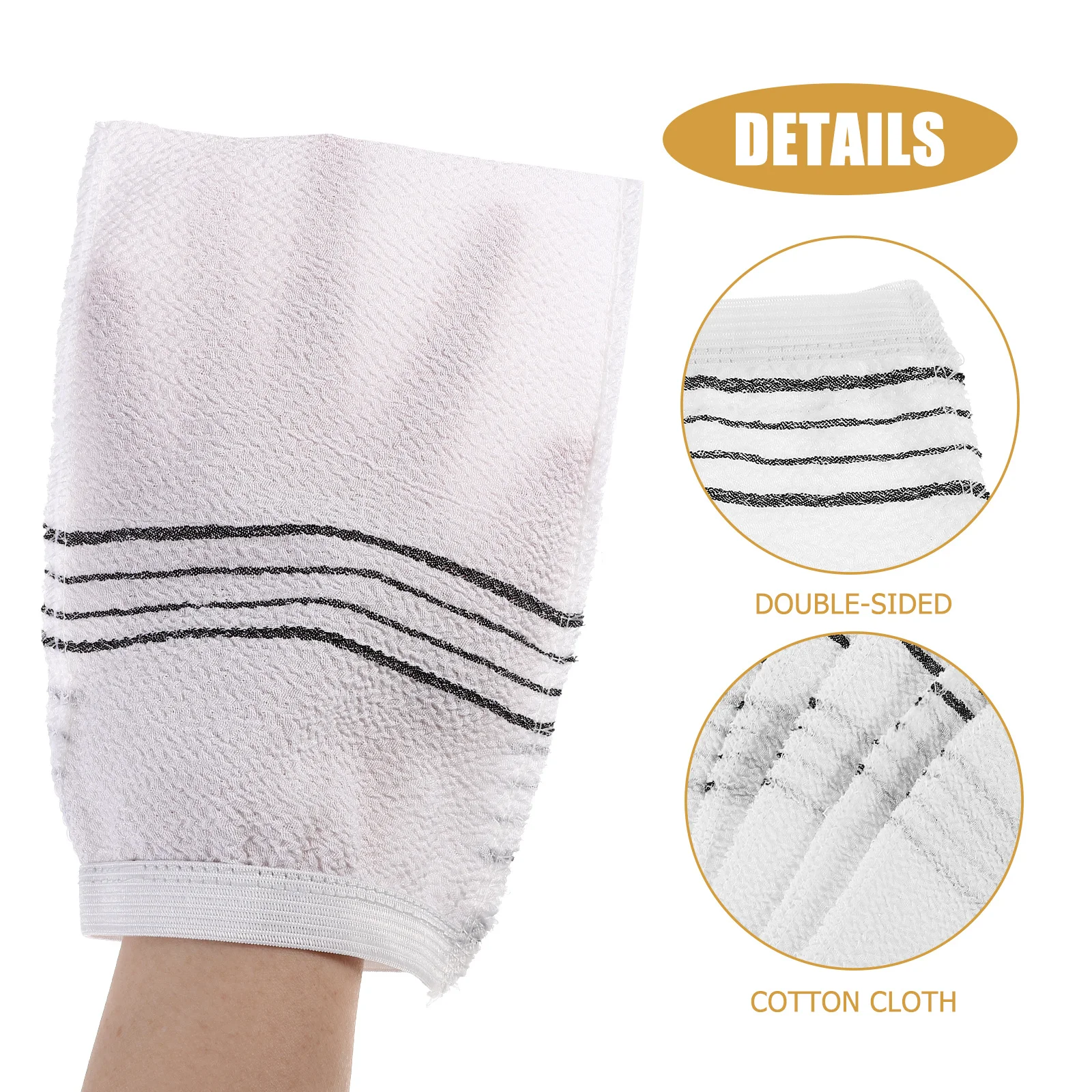 20 قطعة قفازات الاستحمام القابل للتصرف مزدوجة الوجهين التقشير منظف الجسم قفاز للاستحمام تنظيف الجلد إزالة الجلد الميت #1