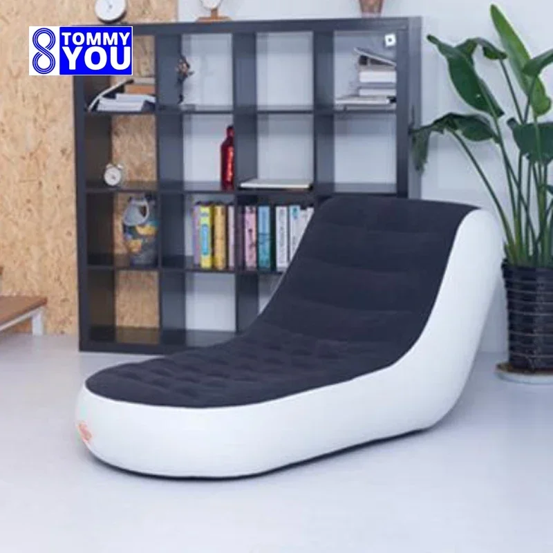 Spot Inflatable Chair Lazy Person Inflatable Bed Air Cushion Chair Sofa Bed Lunch Break Outdoor Living Room Sofas Furniture