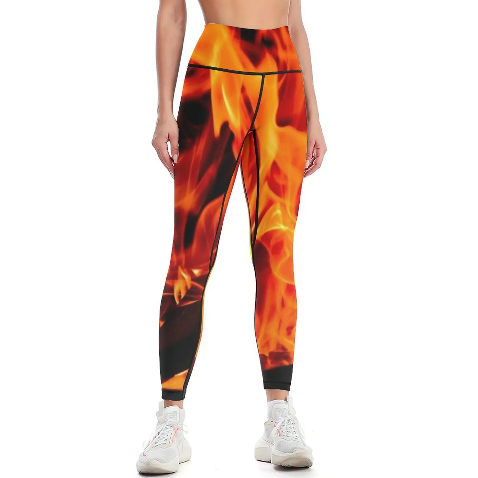 Flames Leggings legings for fitness gym's clothing sportswear woman gym 2024 Womens Leggings