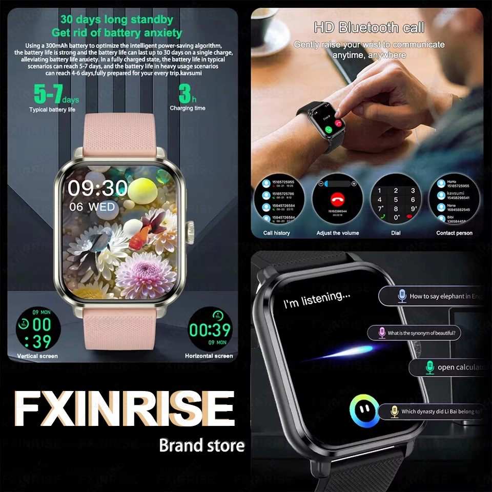 2025 New Smartwatch 1.83 inch GPS Voice Assistant Bluetooth Call Sports Fitness Hot Selling Smartwatch Men Women For Android iOS