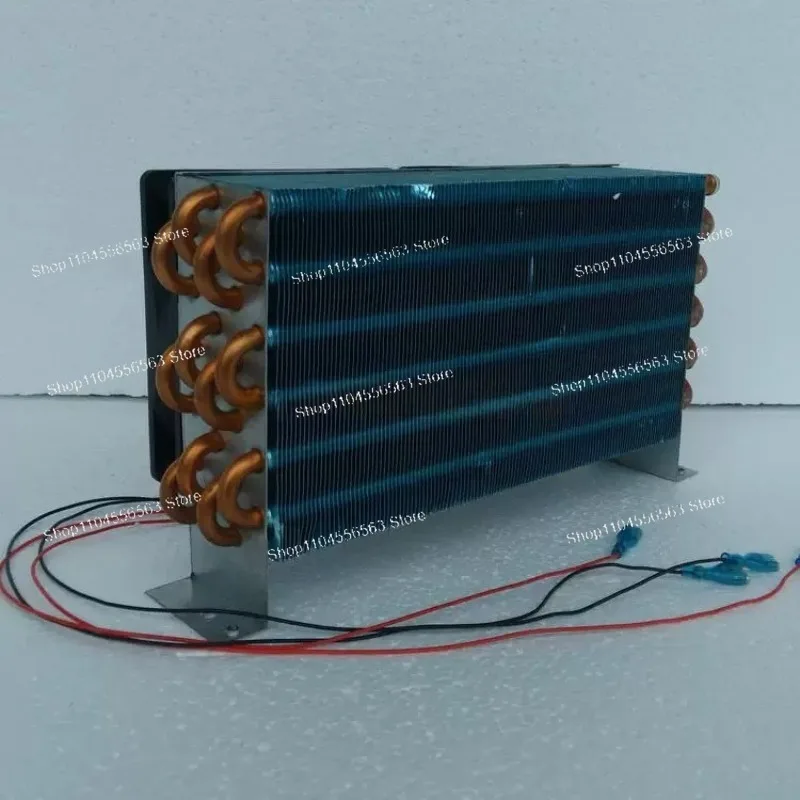 CP4x6x240 Miniature Mini Condenser Air-cooled Copper Tube Finned Radiator Refrigeration Evaporator with Fan