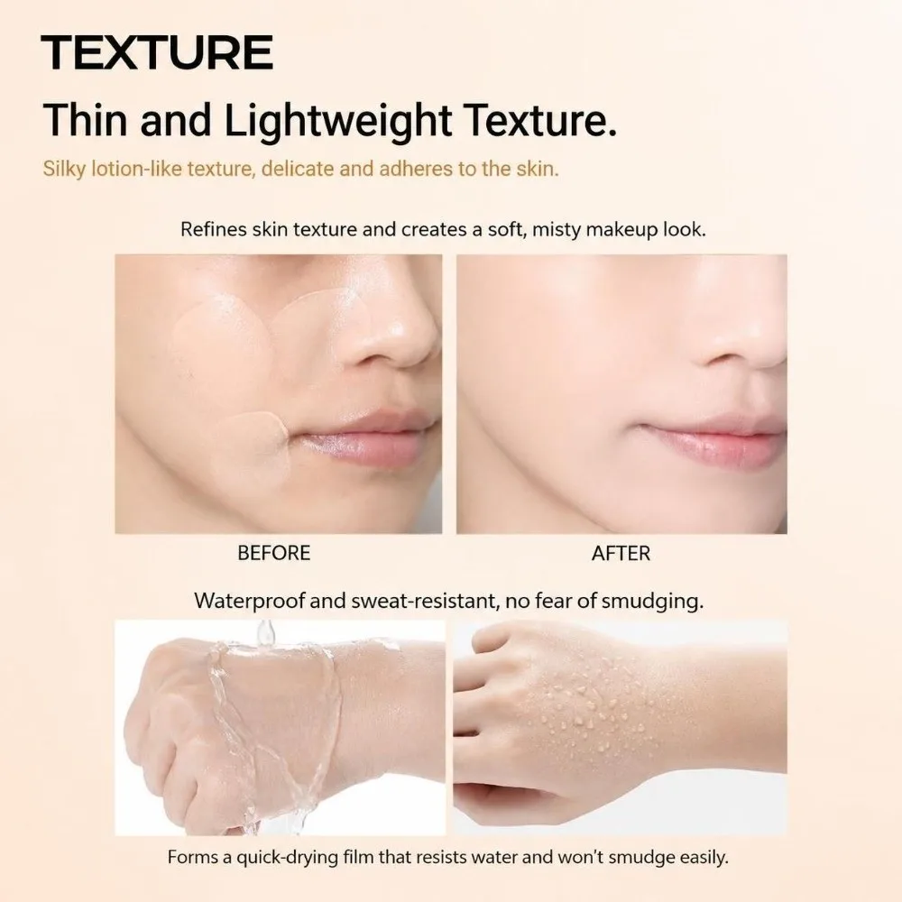 Waterproof Liquid Foundation Sweat-Resistant Moisturizing Foundation Cream Long-Lasting Oil Control Skincare-Infused Foundation
