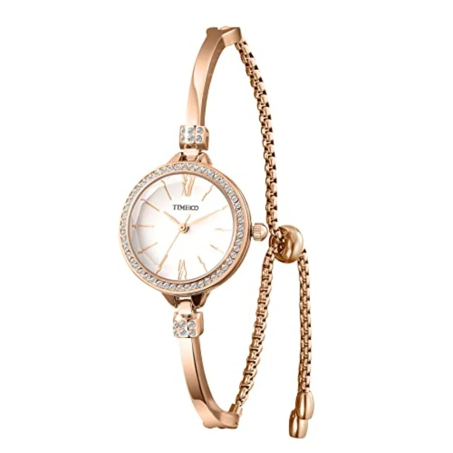 

Women's Bracelet Watches Ladies Quartz Wrist Watch with Green Dial Bezel with Crystals in Movement Bracelet Strap with Diamonds