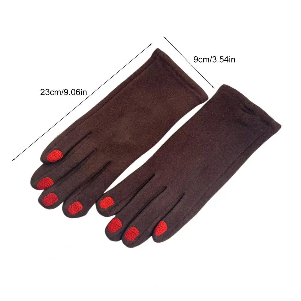 

Для бега, езды на велосипеде, вождения, женские теплые перчатки, зимние перчатки с сенсорным экраном и цветными ногтями, женские ветрозащитные термоперчатки