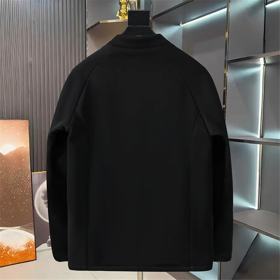 12XL حجم كبير سترات الرجال الشتاء سترة سميكة موضة عادية كم المرقعة الستر معاطف الذكور وسادة مبطنة حجم كبير