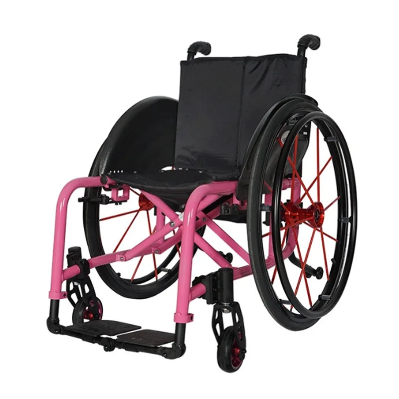 Manual multi-functional sports wheelchair, electric drive, front aluminum alloy foldable, four wheels on the plane