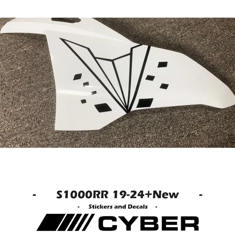 New Sticker on The Right Side of Fairing Shell, Head Shell Hollow Sticker Decal For BMW S1000RR 2019-2024