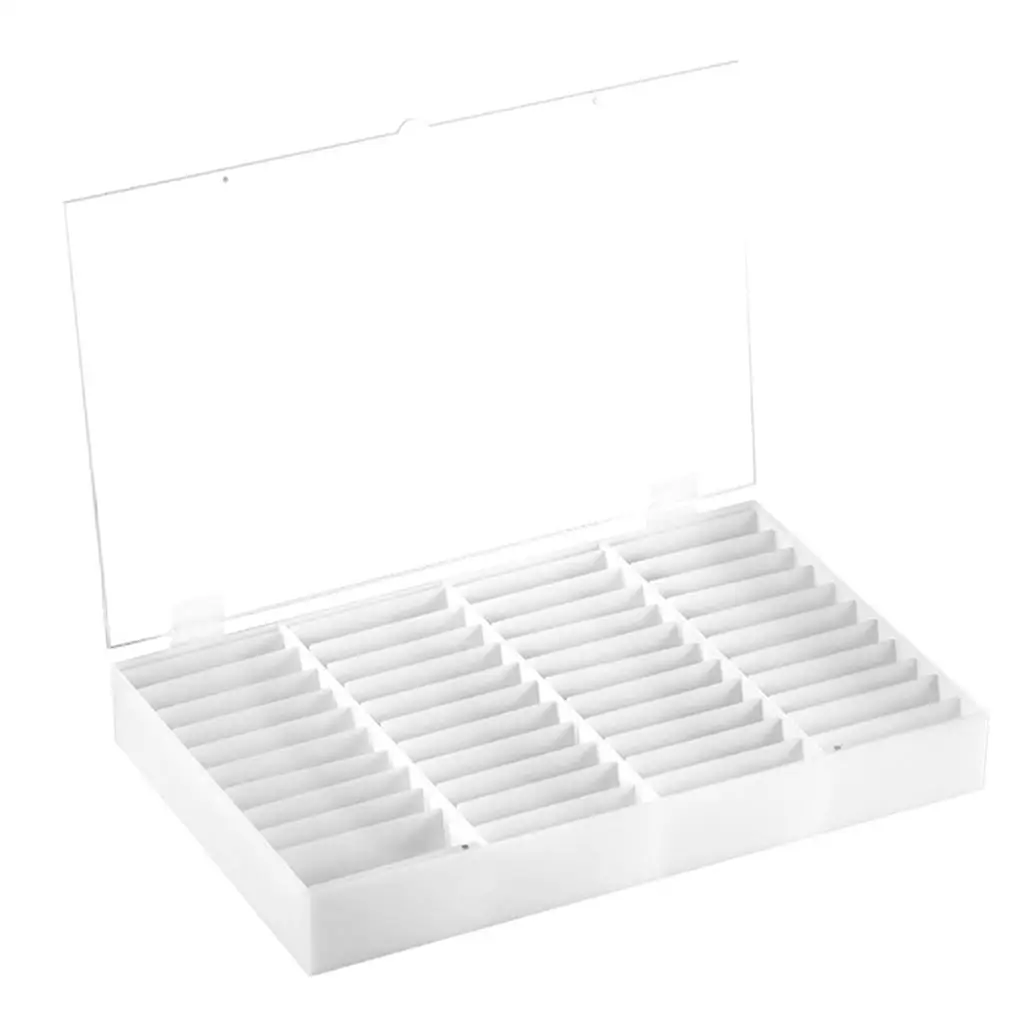 Clear Nail Tips Holder Acrylic Nail Art Display Shelf Dustproof Storage Box for Professional Nail Decor