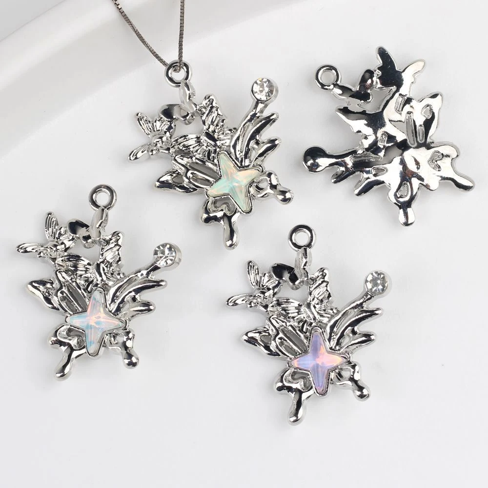 

10PCS Cute Animal Butterfly Shape Pendant Handmade DIY Bracelets Earring Jewelry Making Supplies Accessories Fashion Findings