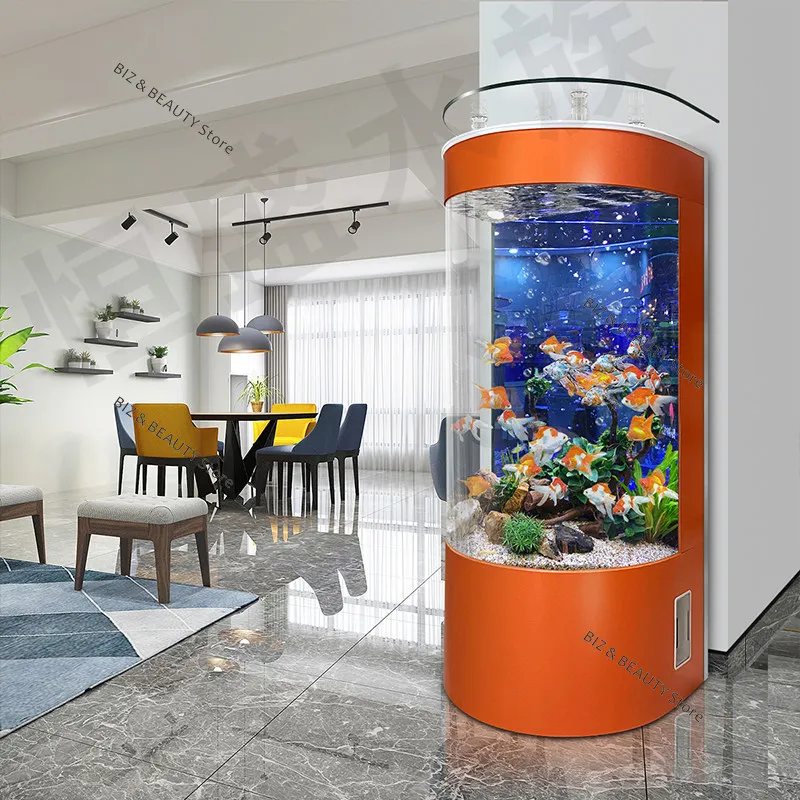 Semi-Circle Self-Cleaning Fish Tank 5