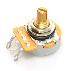 1 PCS Brass Split Shaft Potentiometer 450G 250K/500K Pots For Electric Guitar and Bass Tone Volume Parts