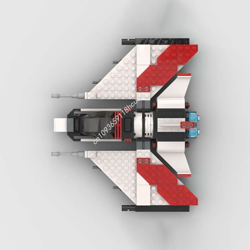 286 pçs moc starfighter nan modelo blocos de construção ideia arquitetura tijolo modular montar brinquedos diy presentes natal