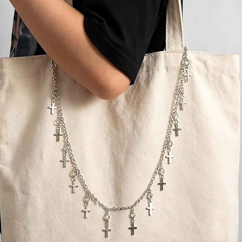 Punk Gothic DIY Chains Tassel Jewelry Making Findings for Women Men DIY Bracelet Necklace Keychains Bag Charms Decor Long Chains