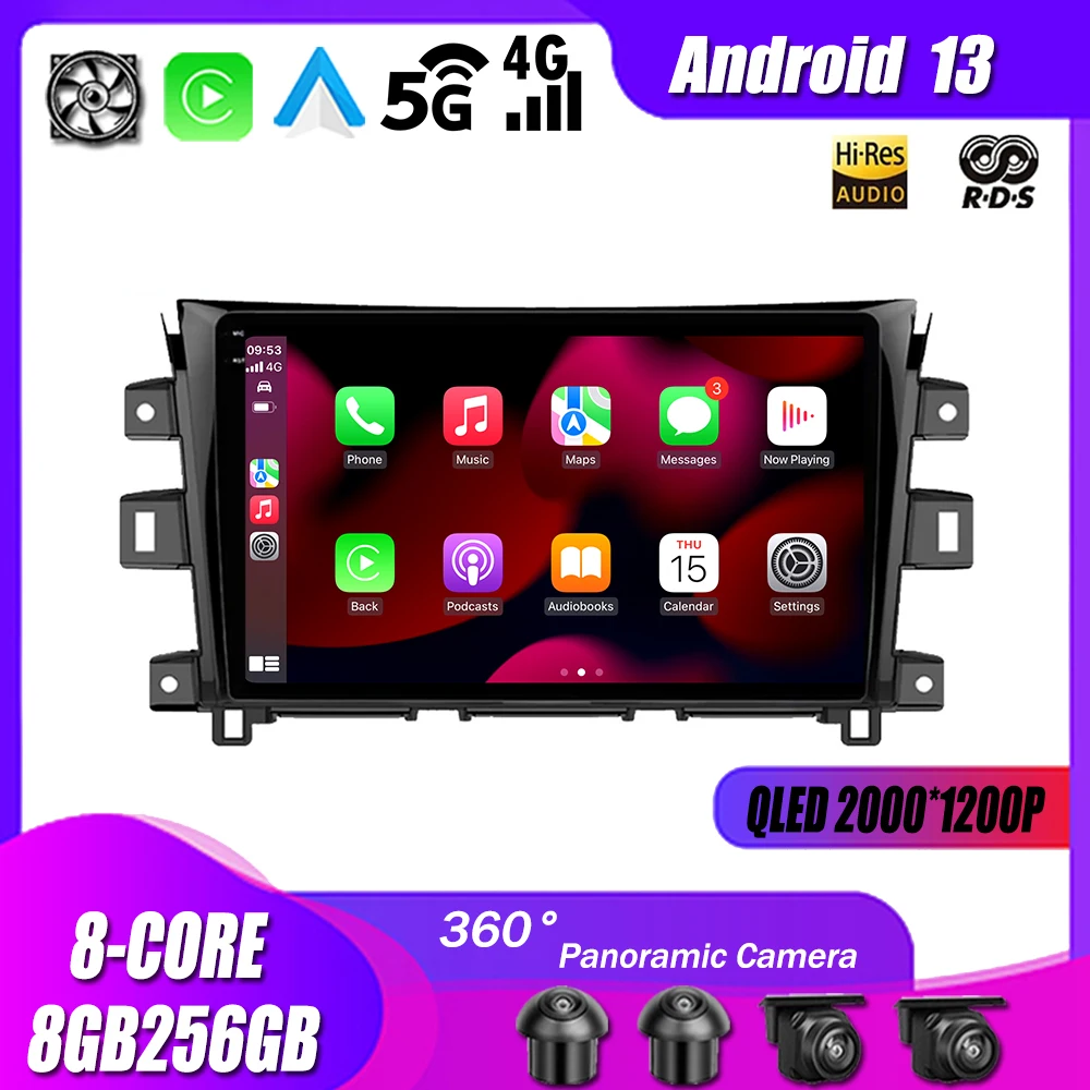 

Android 13 For 2011 - 2016 2017 Nissan NAVARA Frontier NP300 Car Radio Multimedia Player Navigation GPS 4G LTE WIFI