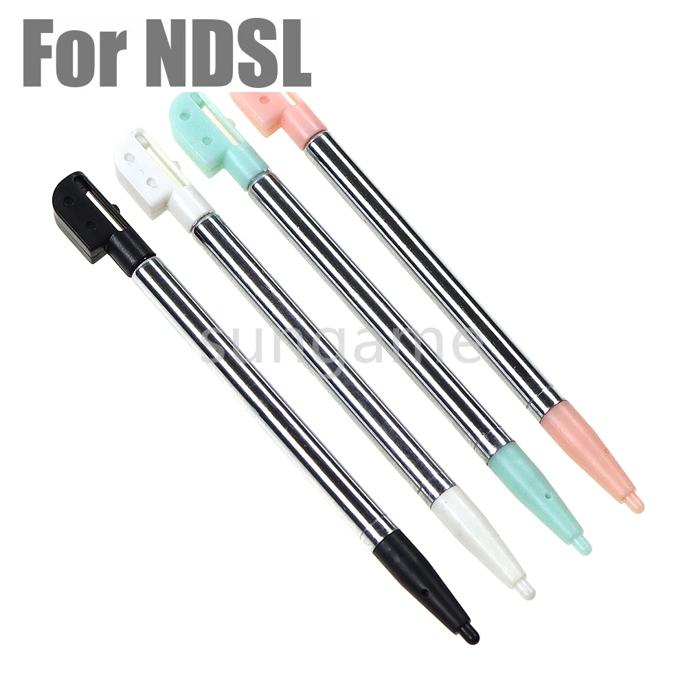 25pcs 4 Colors For NDSL Metal Adjustable Extendable Game Video Touch Stylus Pen For NDS Lite