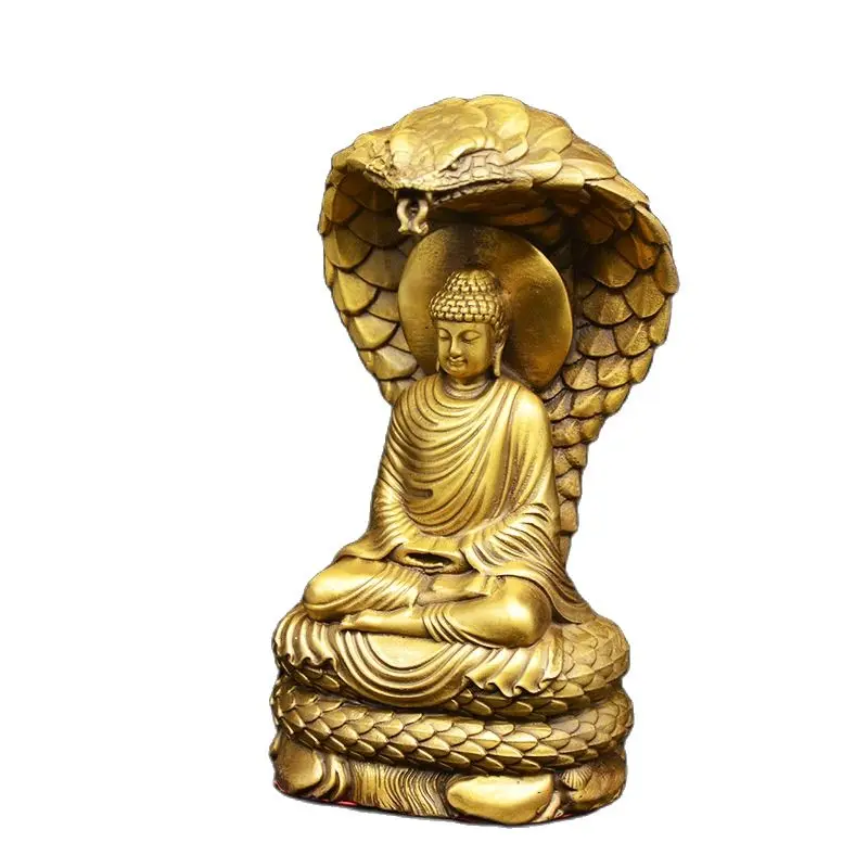 Buddha Statue Craft Home Decor Copper Made High Quality Craft Buddha Religious Indoor Temple Decoration Ornament