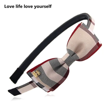 אבזם לשיער עם קשת מודרנית, סרטי שיער לבנות, סרטי ראש פשוטים ועדינים בצבעי קרוואטים, אביזרי ראש