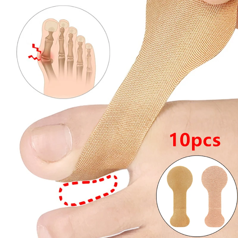 10Pcs Hand Wrist Tendon Sheath Patches For Thumb Finger Protector Brace Big Toe Hallux Valgus Corrector Orthotics Pain Relief