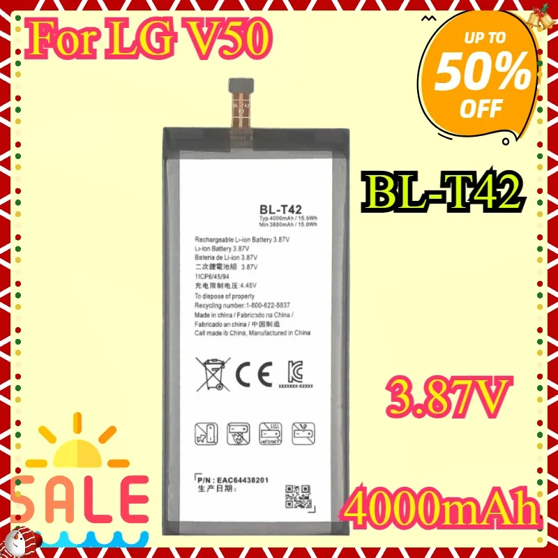 

New Replacement Phone Battery For LG V50 V40 V30 V20 ThinQ 5G ThinQ Q710 H930 H990N H961N LS998 Q8 2018 LM-V500