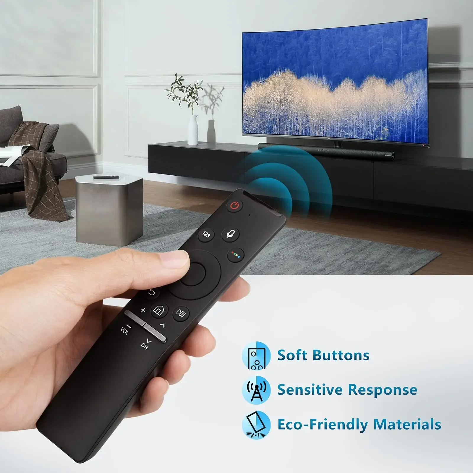 YP Bluetooth BN59-01298C Universal  Remote Control for Samsung TV LED QLED 4K 8K Crystal UHD HDR Curved Smart Remote Controler