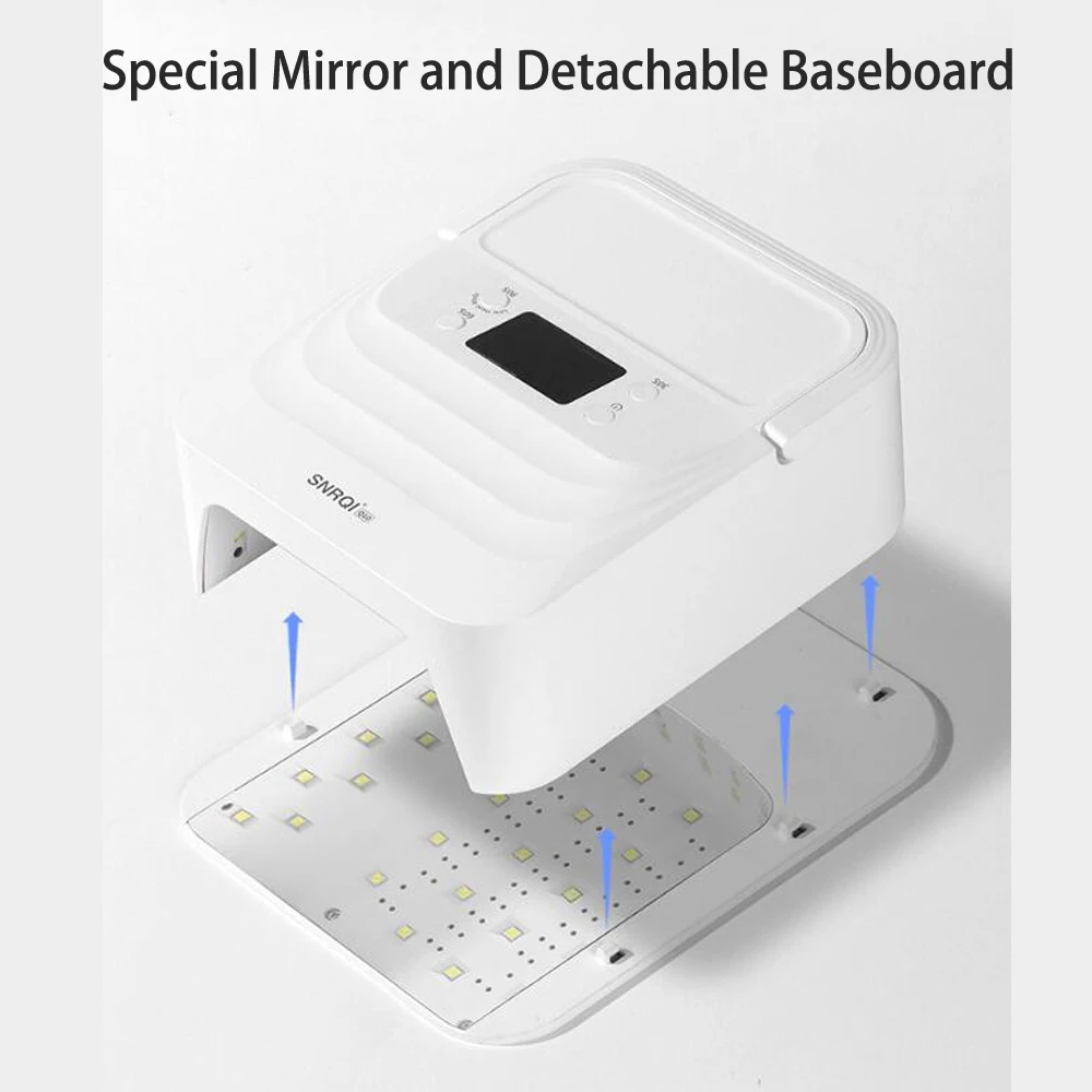 Professional Nail Dryer 48 Leds 15600mAh Rechargeable UV Lamp for Curing All Gel Nail Polish Portable Wireless Nail Lamp