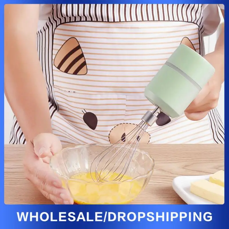 Wireless Egg Beater Whisk Rechargeable Electric Whipped Cream Egg Stirring Household Baking Egg And Garlic Machine Kitchen Tools