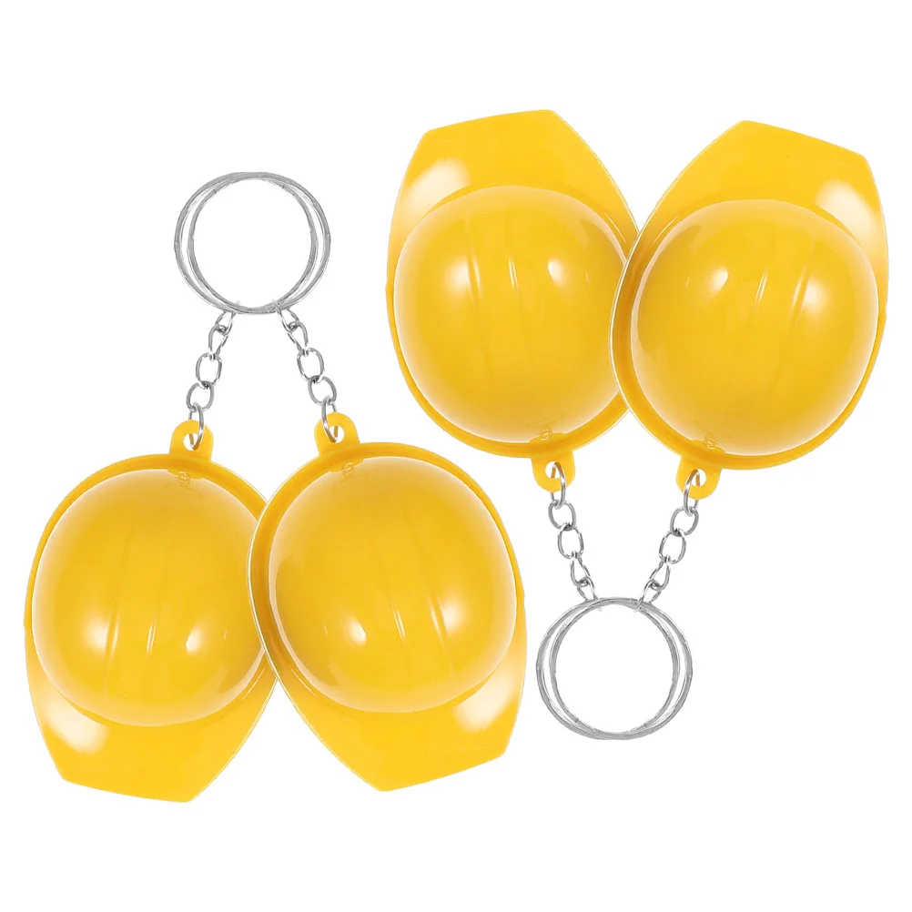

4Pcs Hat Keychain Small Bottle Opener Construction Party Favors Gift Packaging Bag Charms Handbags nament