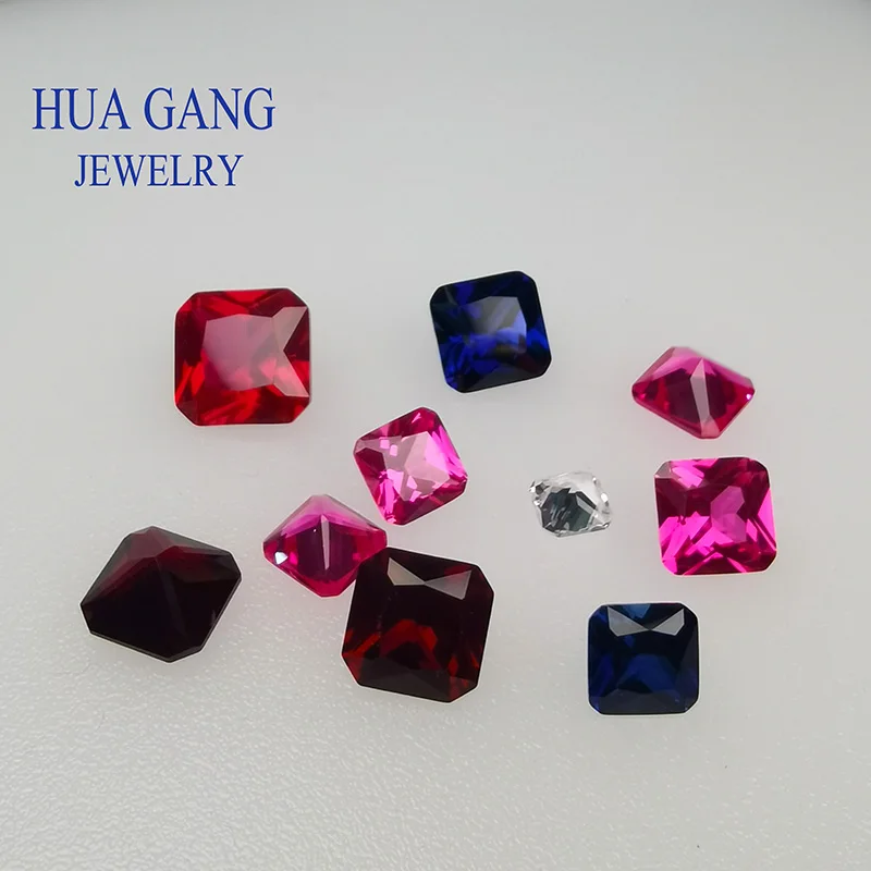 

Синтетический драгоценный камень Разплавленное пламя Драгоценный камень Корунд Восьмиугольная резка Форма Белая Розовая Роза Сапфир Синий Драгоценные камни Вощеная инкрустация
