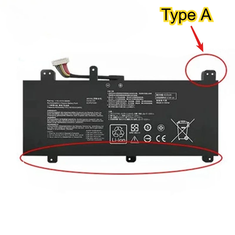 C41N1731 C41N1731-2 Laptop Battery for ASUS ROG Strix Gl704 GL504GM  G515GV GL504GW GL504GS GL704GM S5C Rog15.4V 66Wh