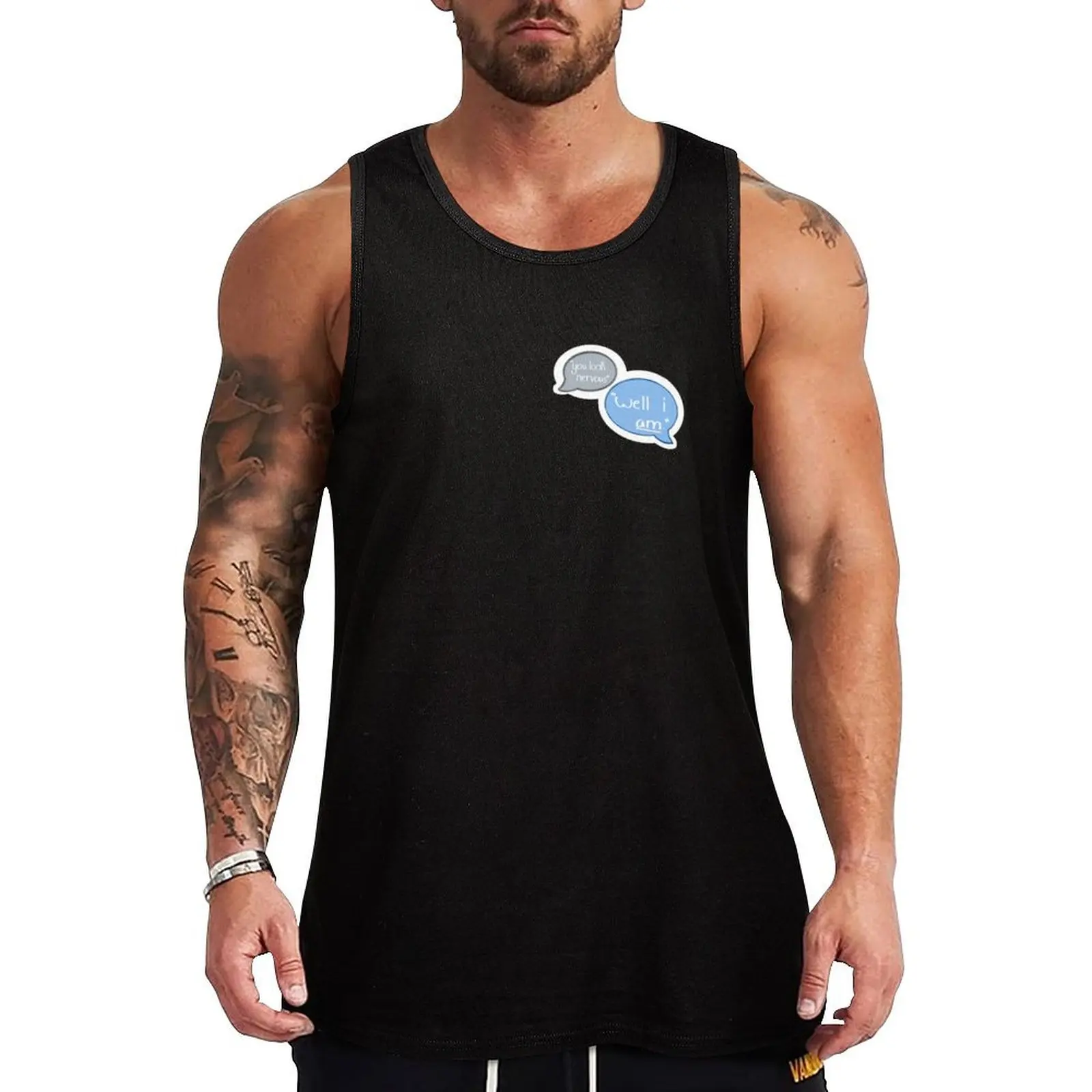Im Nervous Tank Top Industrial Work Tank Top Durable Sleeveless Top