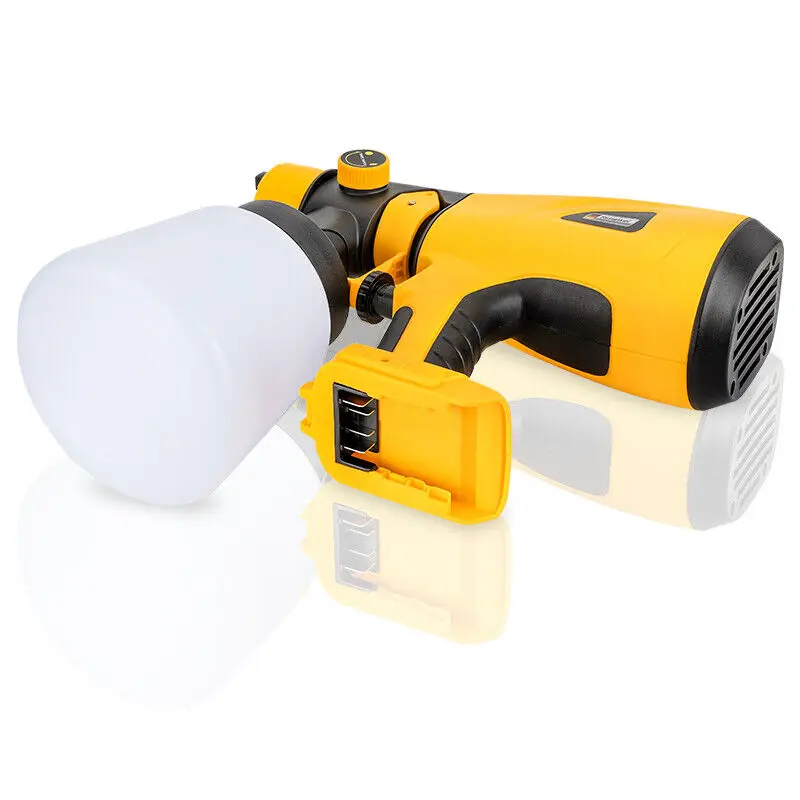 Electric Spray Gun for Dewalt 18V 20V Li-ion Battery Auto Furniture Coating Airbrush Cordless Portable Paint Sprayer