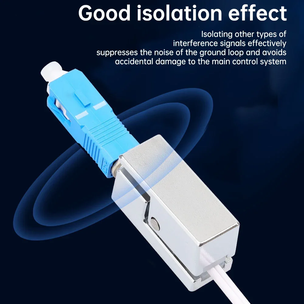 ZoeRax SC Square Shape Bare Fiber Optic Adapter FTTH Fiber Connector for Red Light Pen Optical Power Meter OTDR Coupler