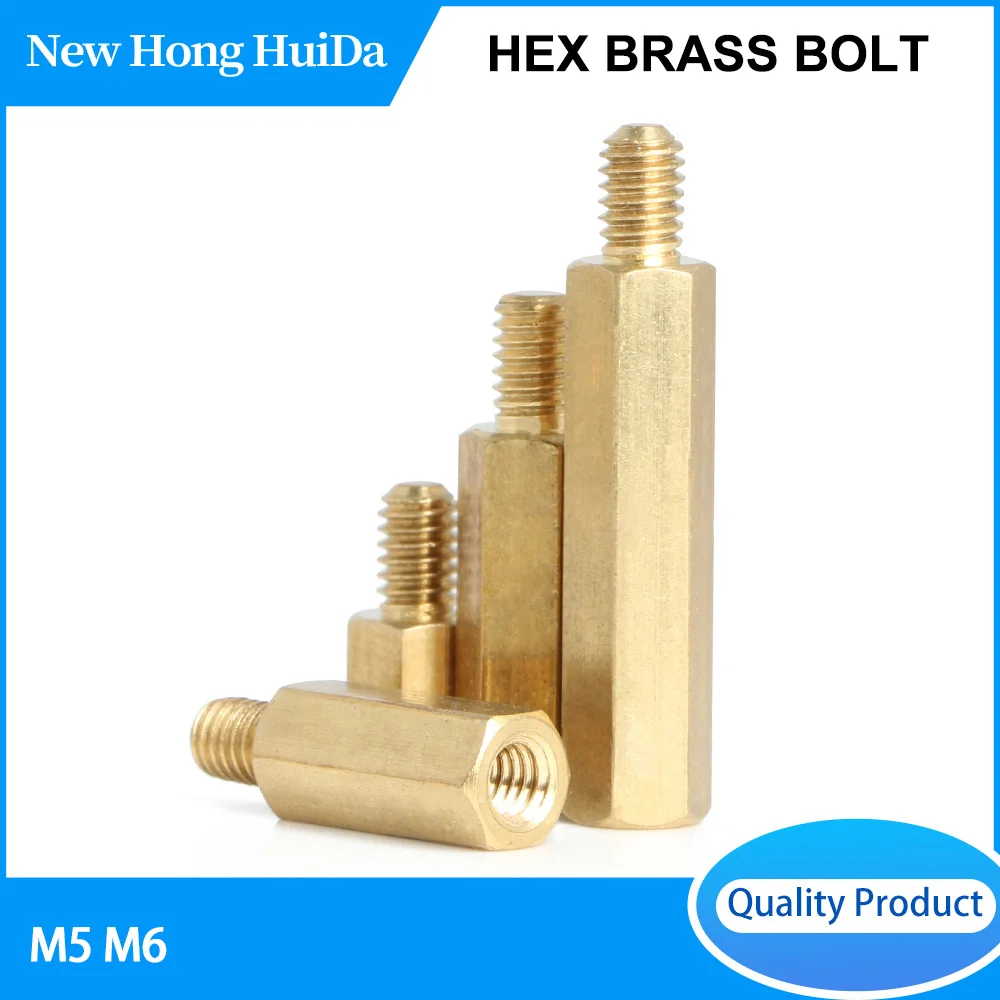 

M5 M6 Hex brass male female motherboard bracket PCB pillar spacing column threaded bolt screw computer spacing bracket fastener