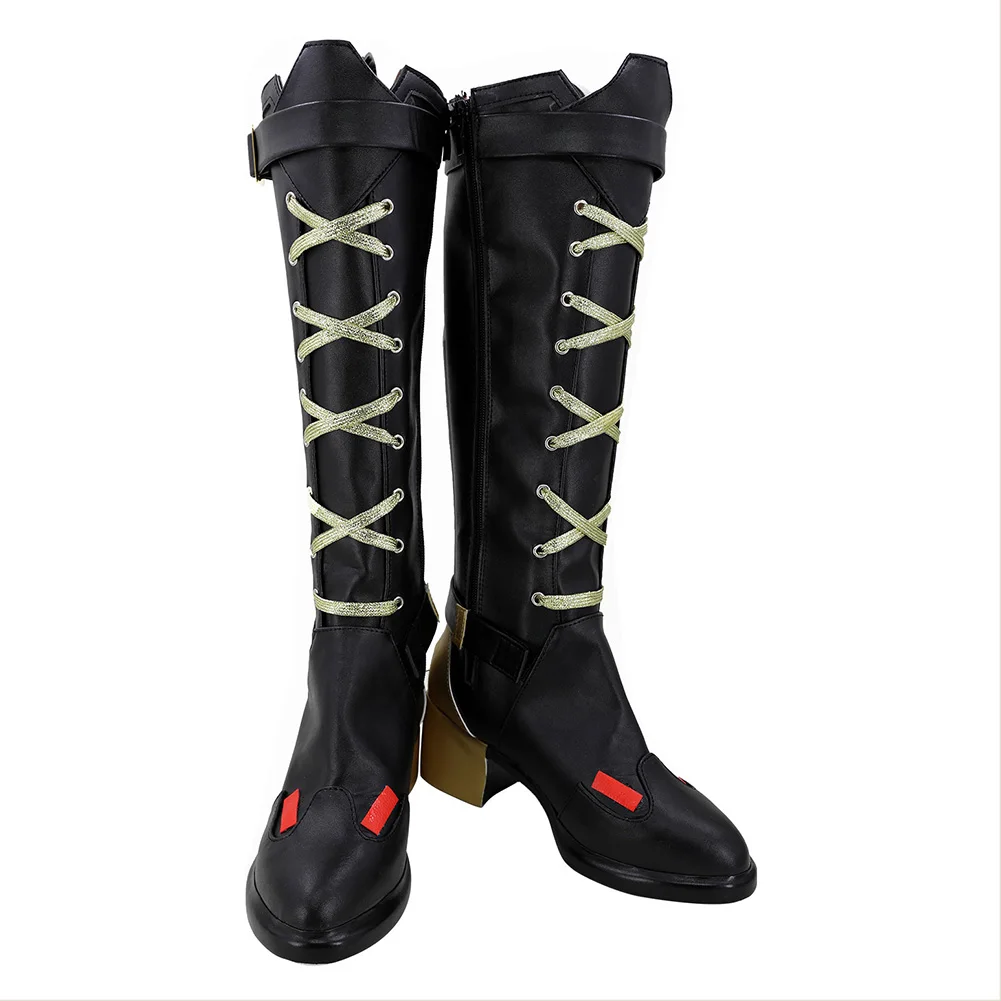 OW Ashe Cosplay Chaussures Bottes, Costumes d'Halloween, Accessoire, Sur Mesure