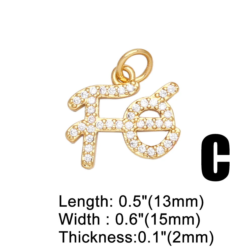 OCESRIO Virgin Mary Charms for Necklace Earrings Gold Plated Copper CZ Cross FE Handmade Jewelry Making Supplies DIY chma151