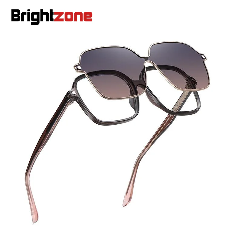 

Ultra Light TR90 Full Rim Polarized Dual Purpose Women Set Sunglasses Myopia Prescription Eyeglasses Eye Rx Glasses Frame Oculos