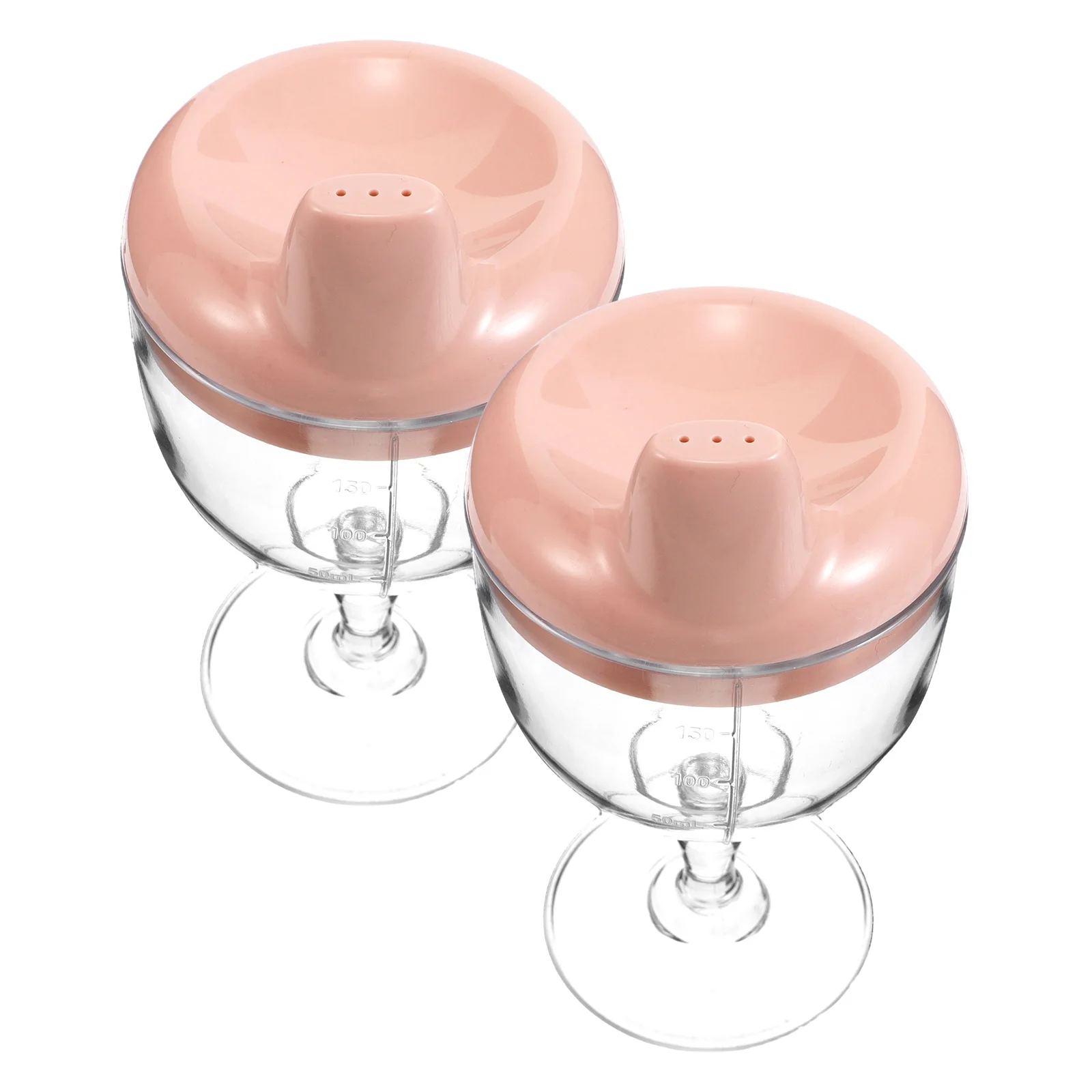 

Набор из 2 небьющихся детских поильников с крышкой, прозрачный дизайн, для ежедневного питья малышей, портативный