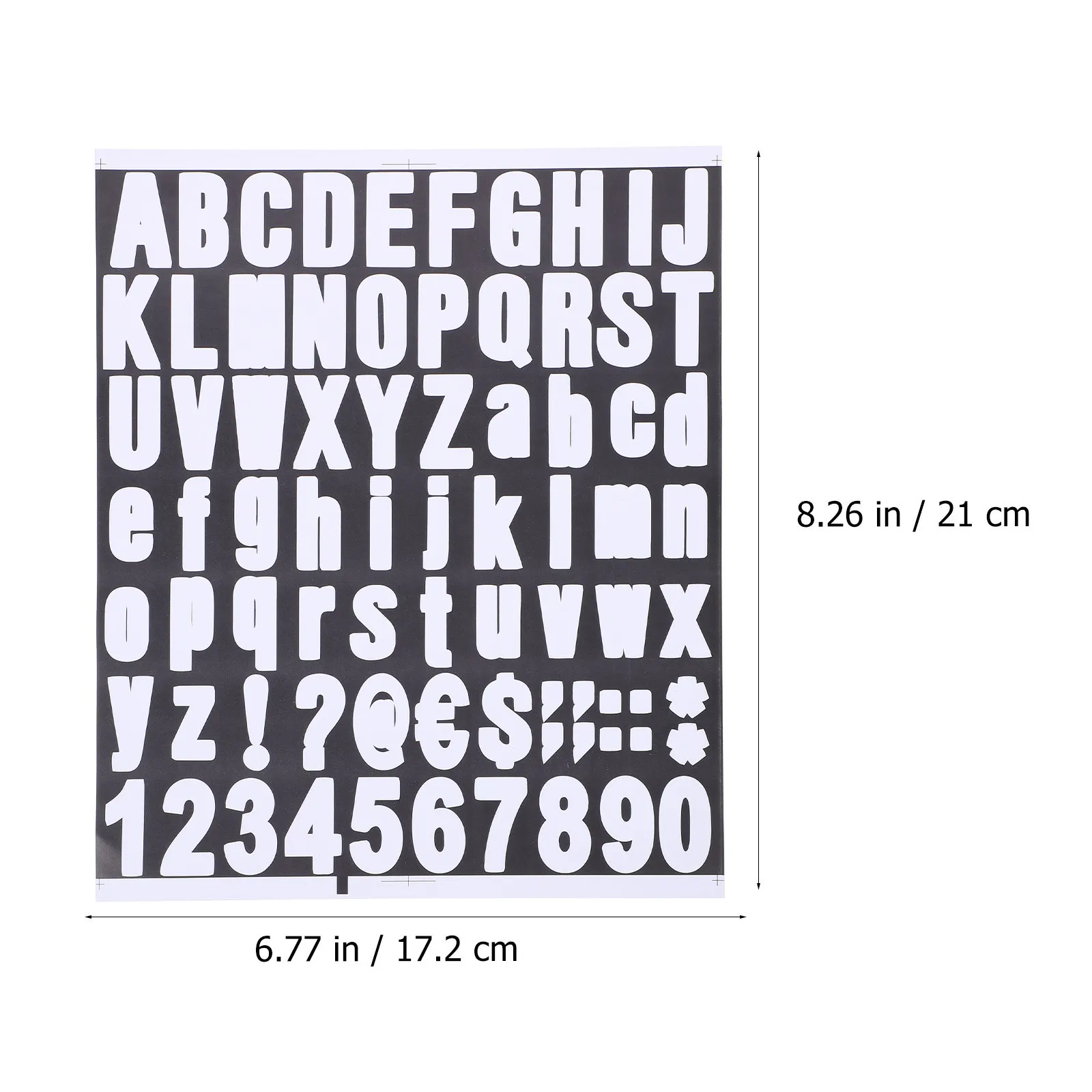 10Sheets Alphabet Letter Number Sticker Letters for Crafts Scrapbooking Home Office Business Signs Address Numbers
