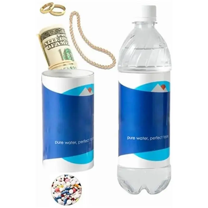 garrafa de agua segura secret stash container seamless design money bottle for traveling camping hiking 01