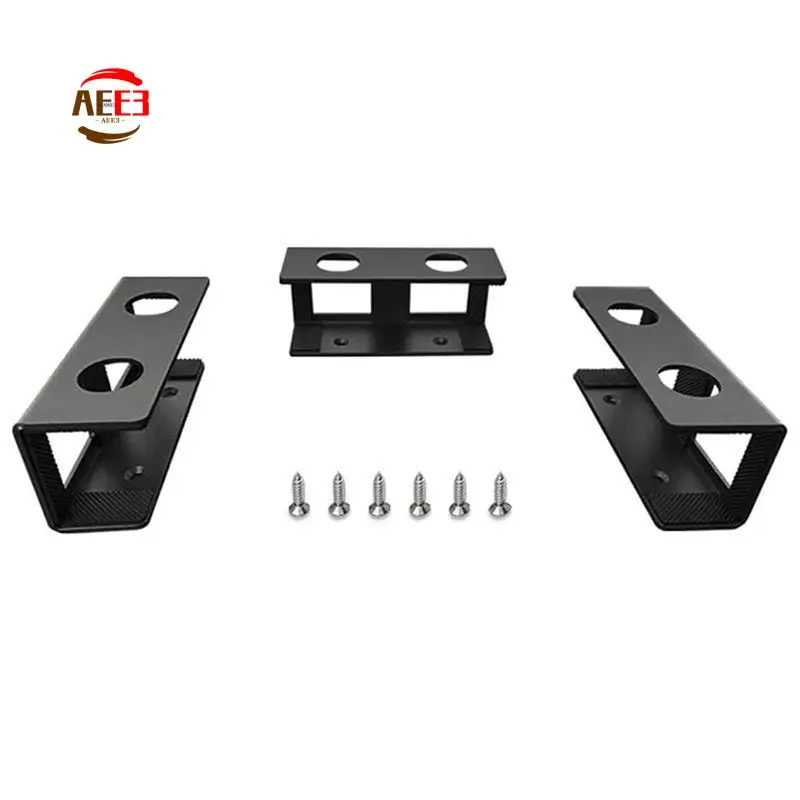 AEE3-3 Pieces Of Off-Stage Laptop Bracket, Under-Table Bracket Is Suitable For Laptop, Under-Table Laptop Tray Durable Black