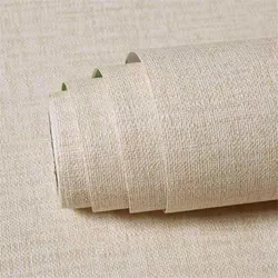 Vintage Linen Textured  Self Adhesive Wallpaper for Living Room Bedroom Wall Decals Vinyl Waterproof Contact Paper Home Decor