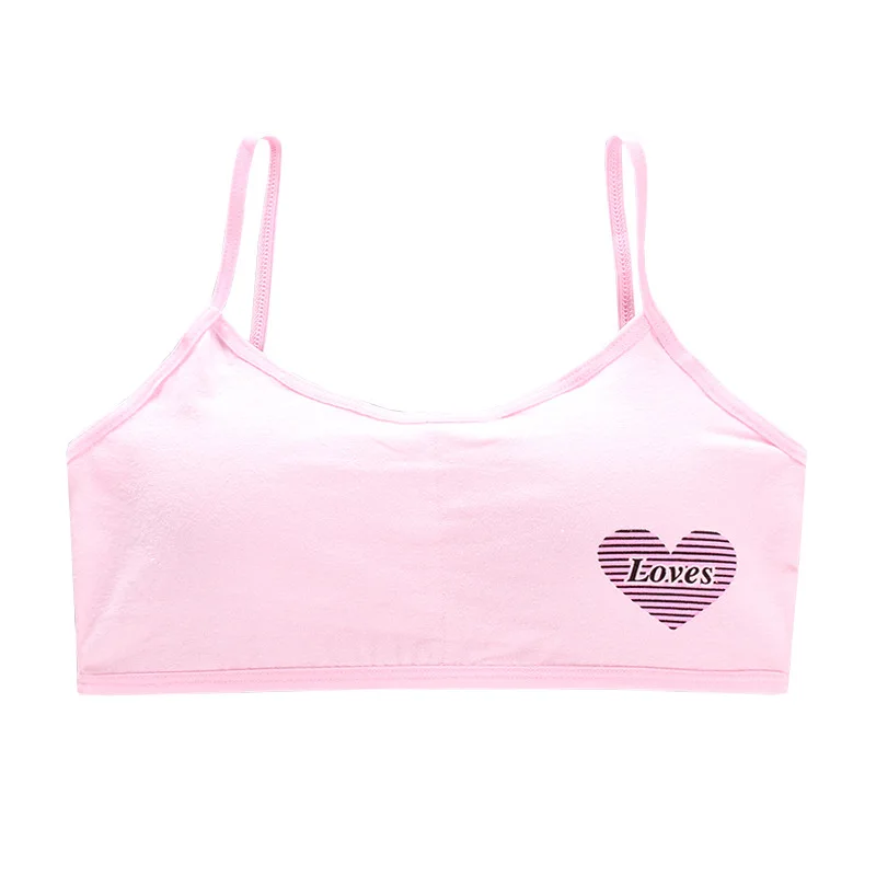 8-16 Years Cotton Girls Training Bra Adolescente Girl's Sport Bras Teen Girl Underwear Push Up Teens Bras With Chest Pad