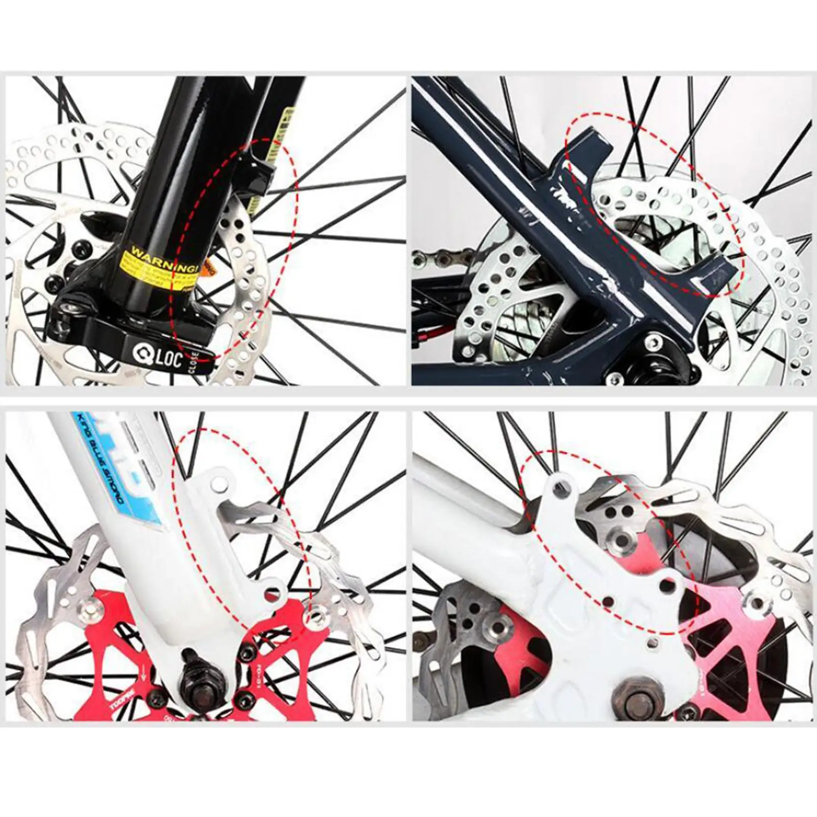 Bike Mechanical Disc Brake Calipers Aluminum Line Pulling Front Rear Brake Caliper R160/F 180 for Mountain Road Bike