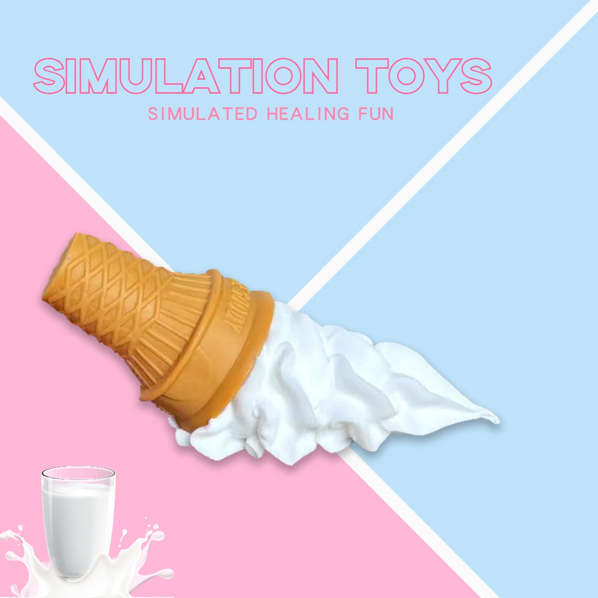 Simulation Crispy Ice Cream Model Realistic Artificial Food Model Fake Food Dessert Ice Cream Cone Photography Decorative Props