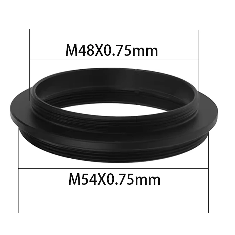 M48 to M54 Male Thread Adapter Ring Aluminum Alloy Telescope Conversion for Astronomy Astrophotography Camera